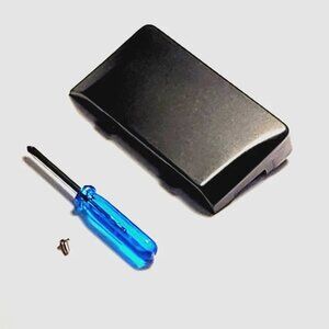 Battery Cover Replacement with Tool and Screw (Nintendo Gameboy Micro GBM) Black